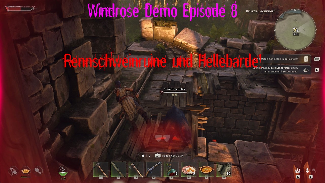 Windrose Demo Episode 8 Rennschweinruine und Hellebarde!