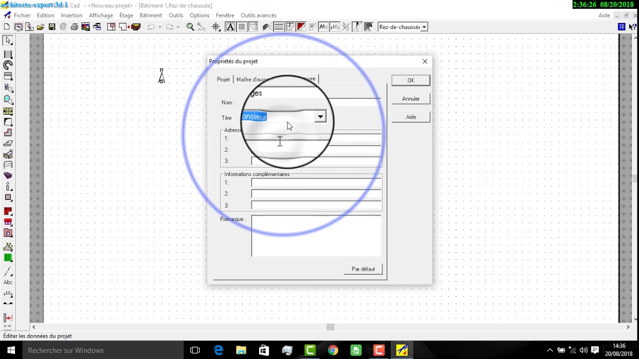 comment utiliser architecte 3dhd expert cad part1
