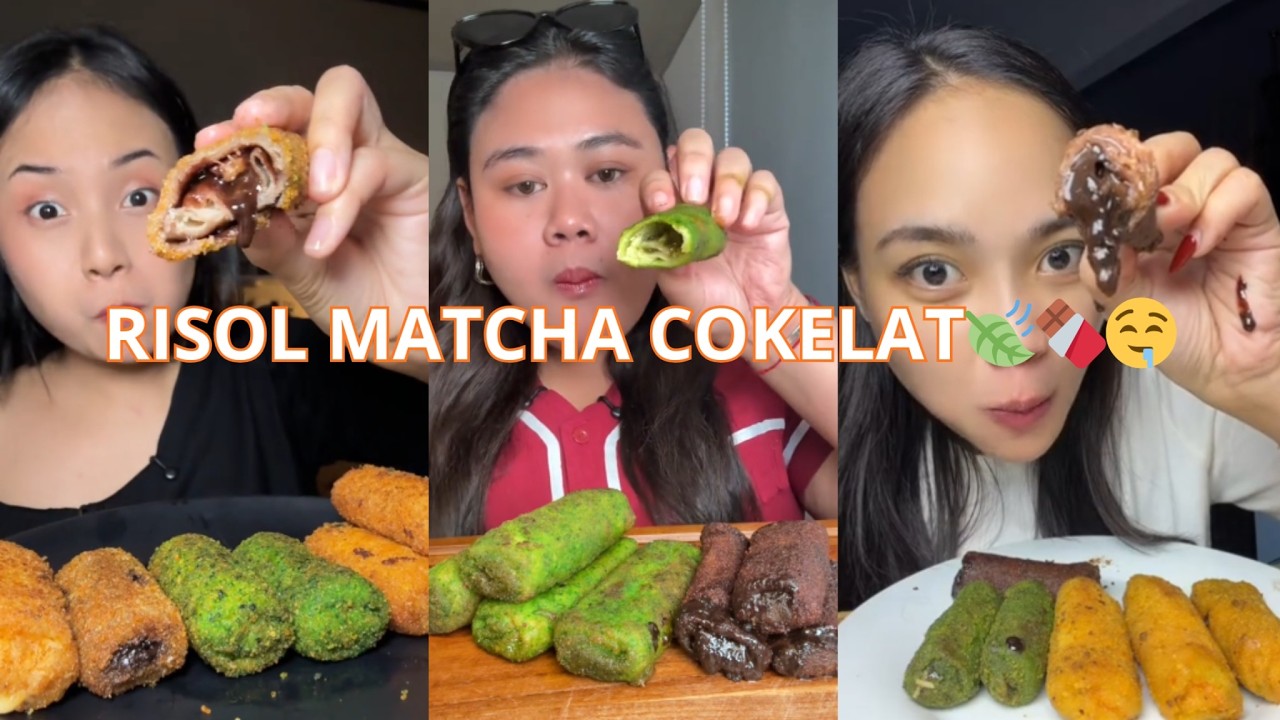 Kompilasi Mukbag RISOL MATCHA COKELAT VIRAL‼️🤤😍✨