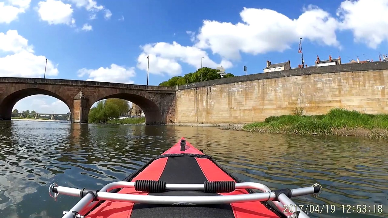 Kanu Wehr Nevers Loire mit Gumotex Seawave