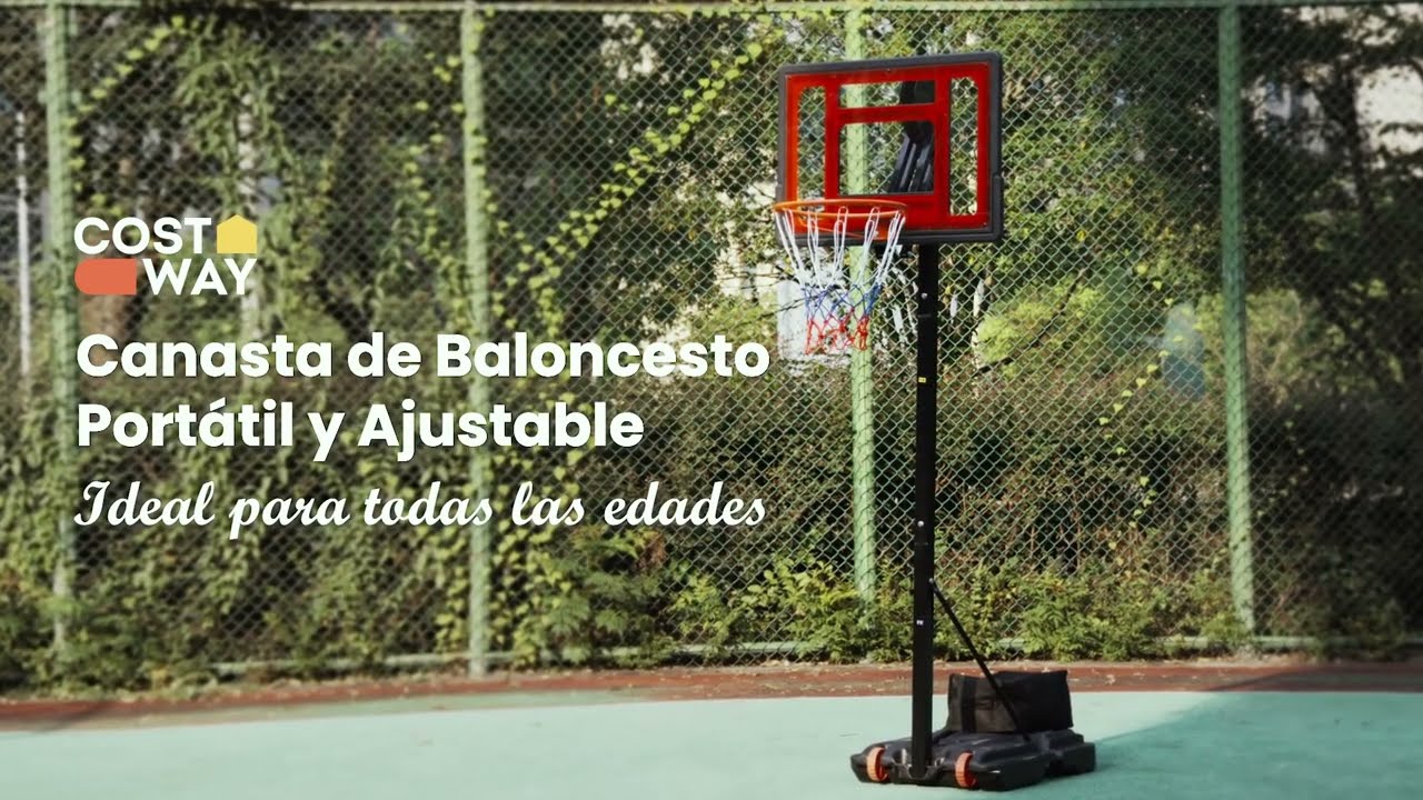 Costway Sistema de Soporte de Canasta de Baloncesto Todo Clima Port&aacute;til