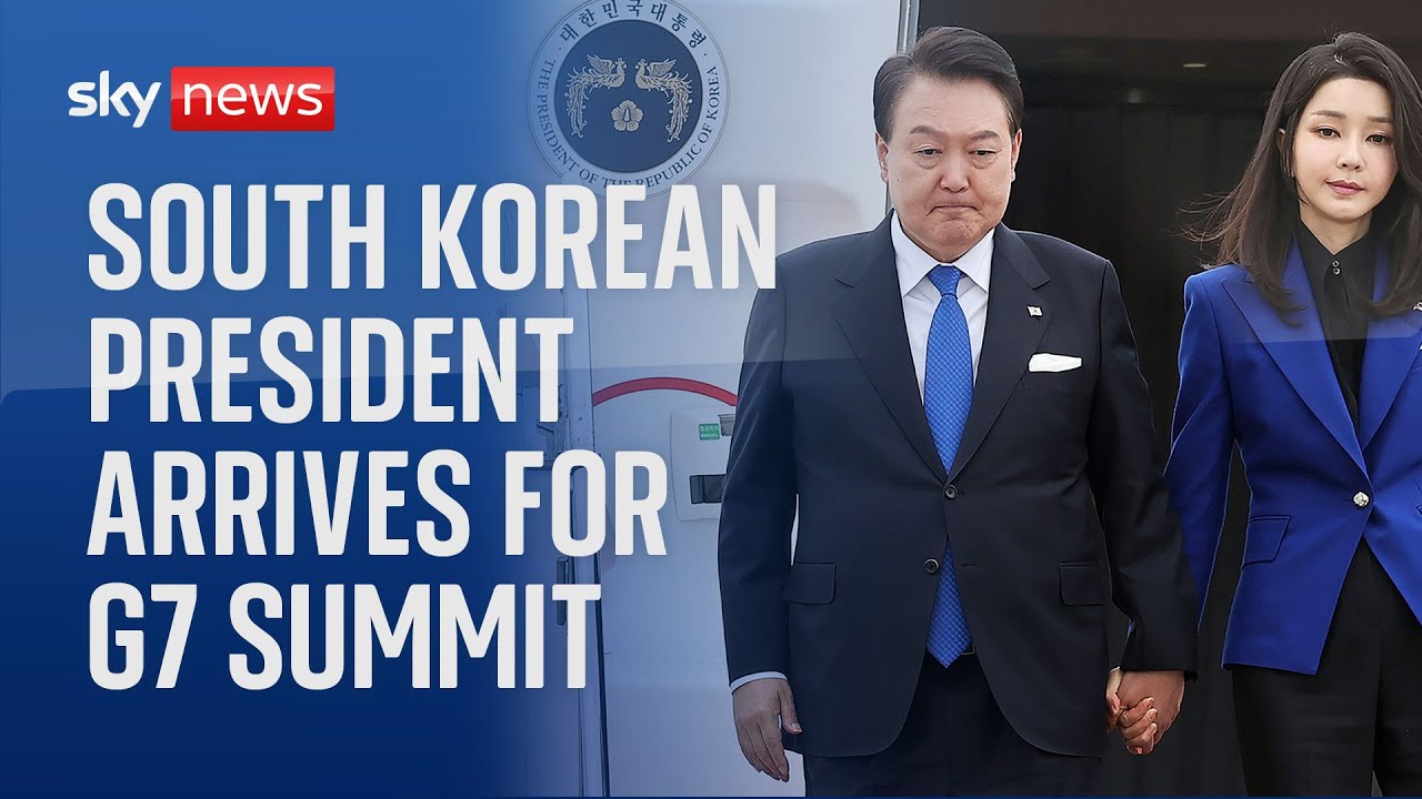 South Korea's president arrives for annual G7 summit