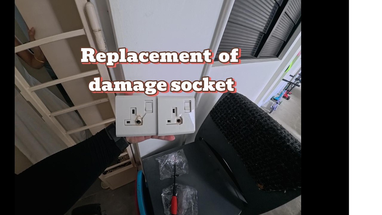 Burnt Power Socket Replacement in HDB | Electrician Repair in Singapore ⚡