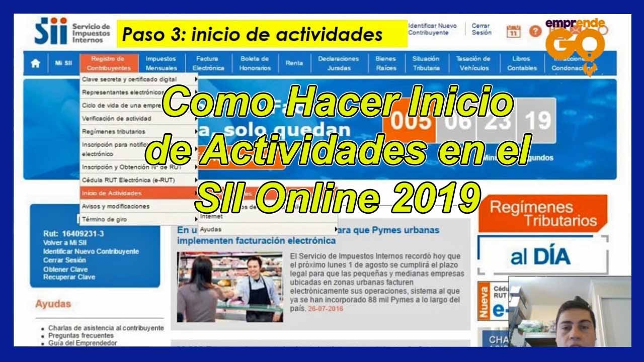 como hacer inicio de actividades👆 en el SII online paso a paso💻