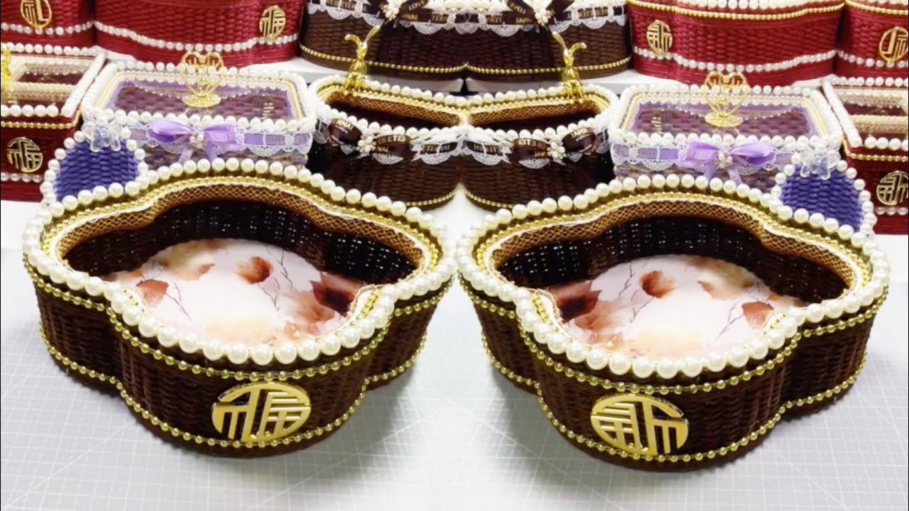 Новый древний дизайн! Изготовление красивых корзин для хранения фруктов из ПВХ-досок, плетеной из...