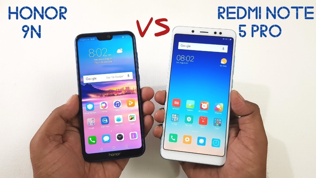 Honor 9N vs Redmi Note 5 Pro Speed Test