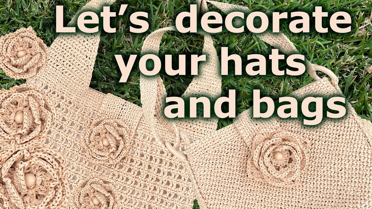 How to Crochet Flowers from Raffia | Cute DIY Flower Tutorial