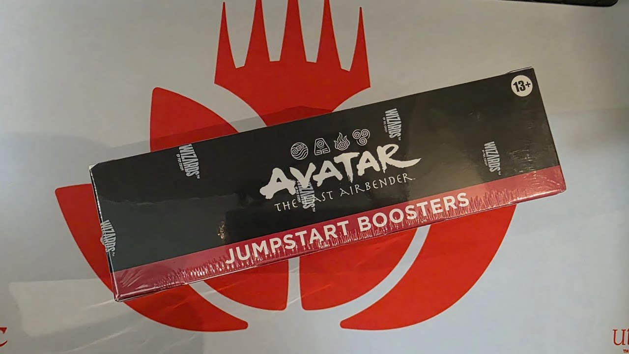 Opening a booster box of Avatar: The Last Airbender Jumpstart