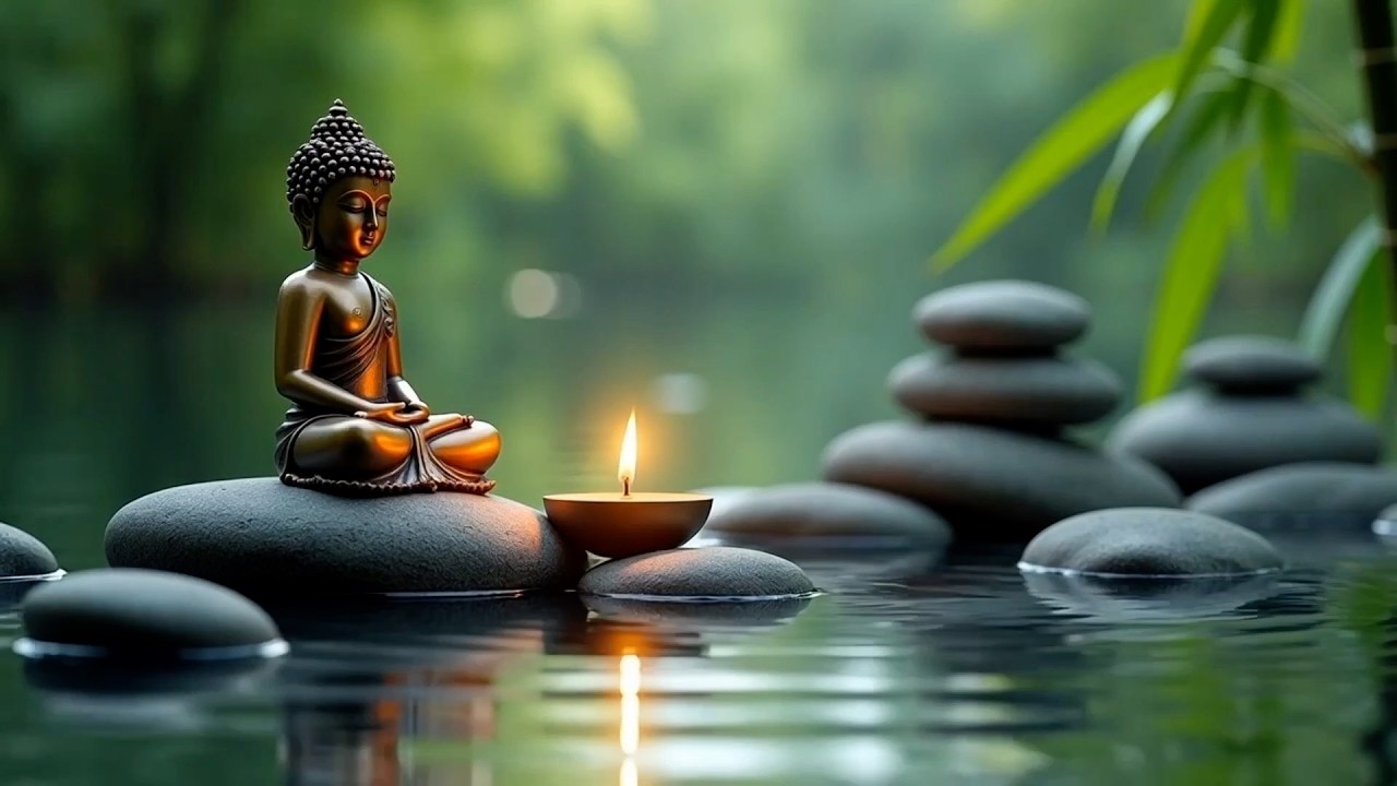 Zen 🧘🏻‍♂️ Buddha Meditation: 1 Hour of Deep Peace, Gentle Water & Healing Sounds ✨