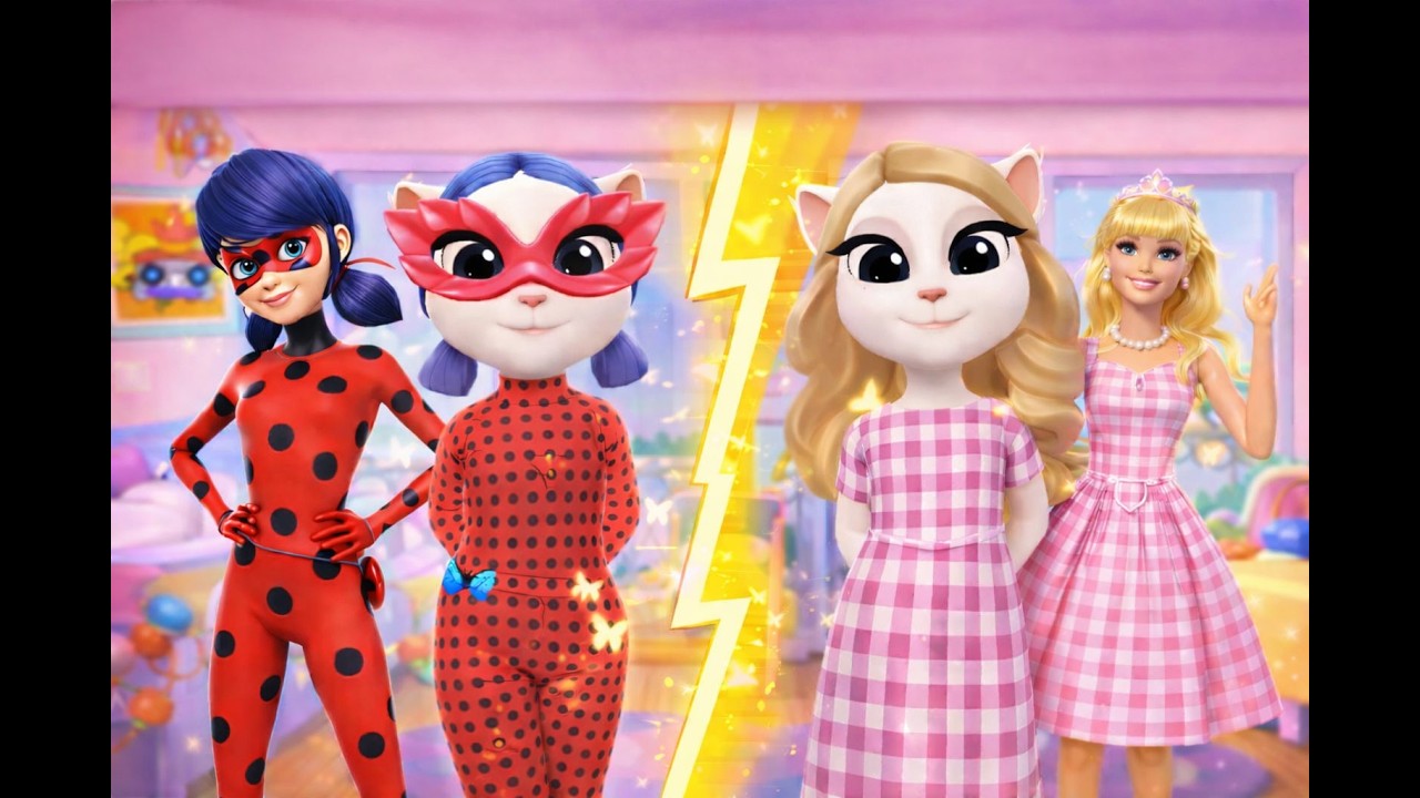 Talking Angela Barbie vs Ladybug subscribe