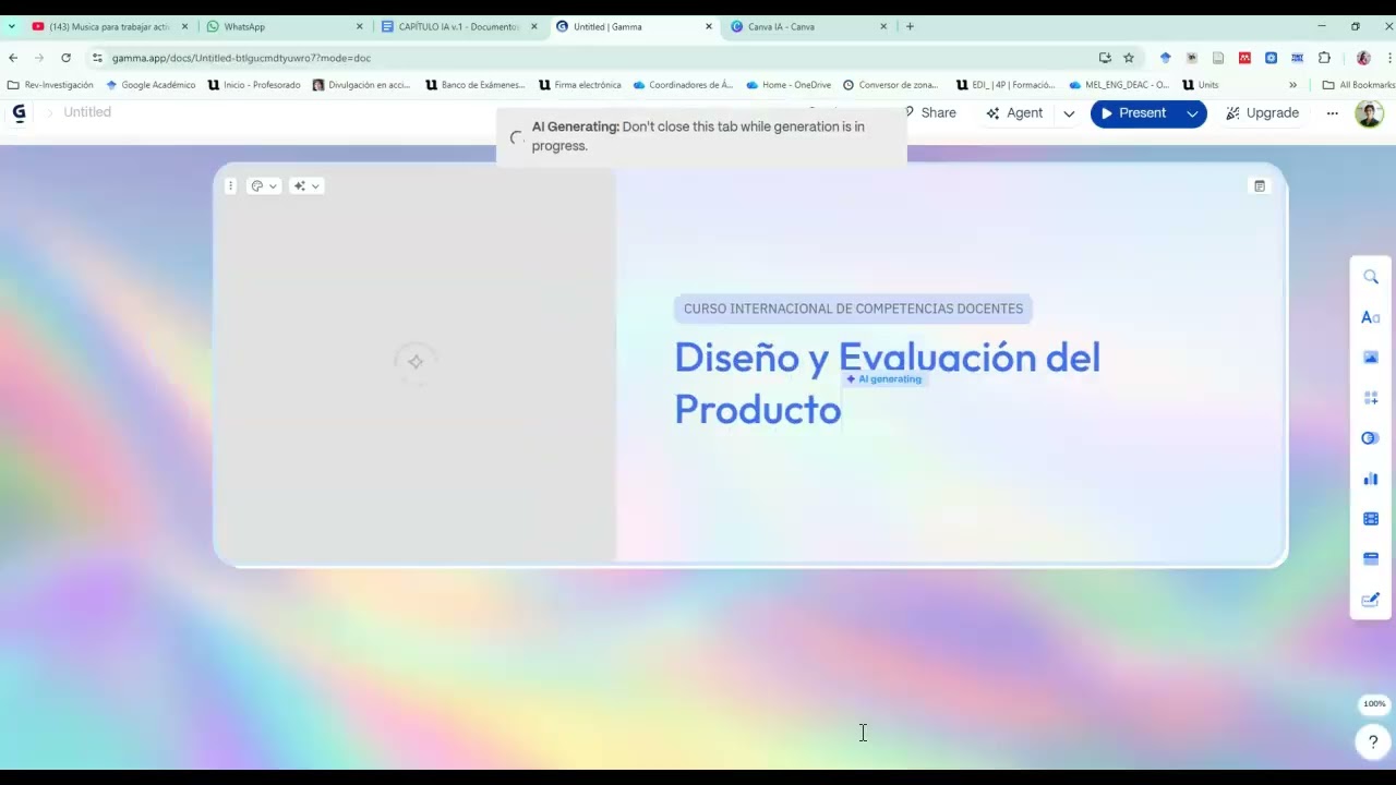 Crear presentación en Gamma a partir de Diseño en otra IA #inteligenciaartificial #gammaapp