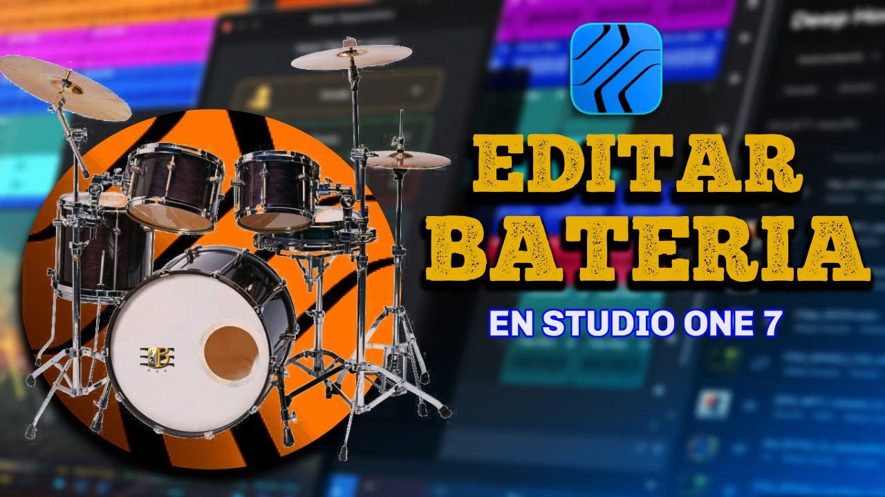 Como editar una bateria acustica en Studio One 7 - metodo efectivo 💯✅