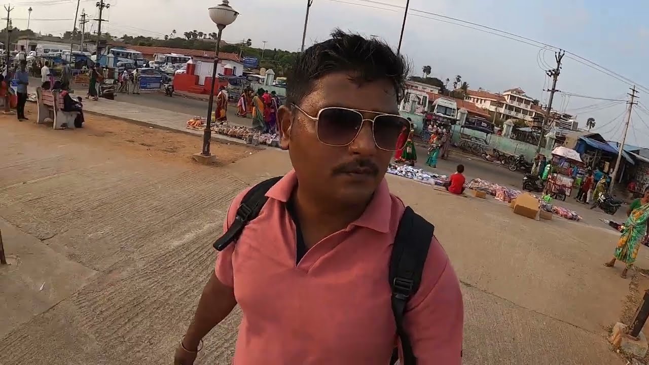 Kanyakumari Beach view ( Ep-28 ) Gandhi stupa and Beach market - View tower- Nagpur to South India