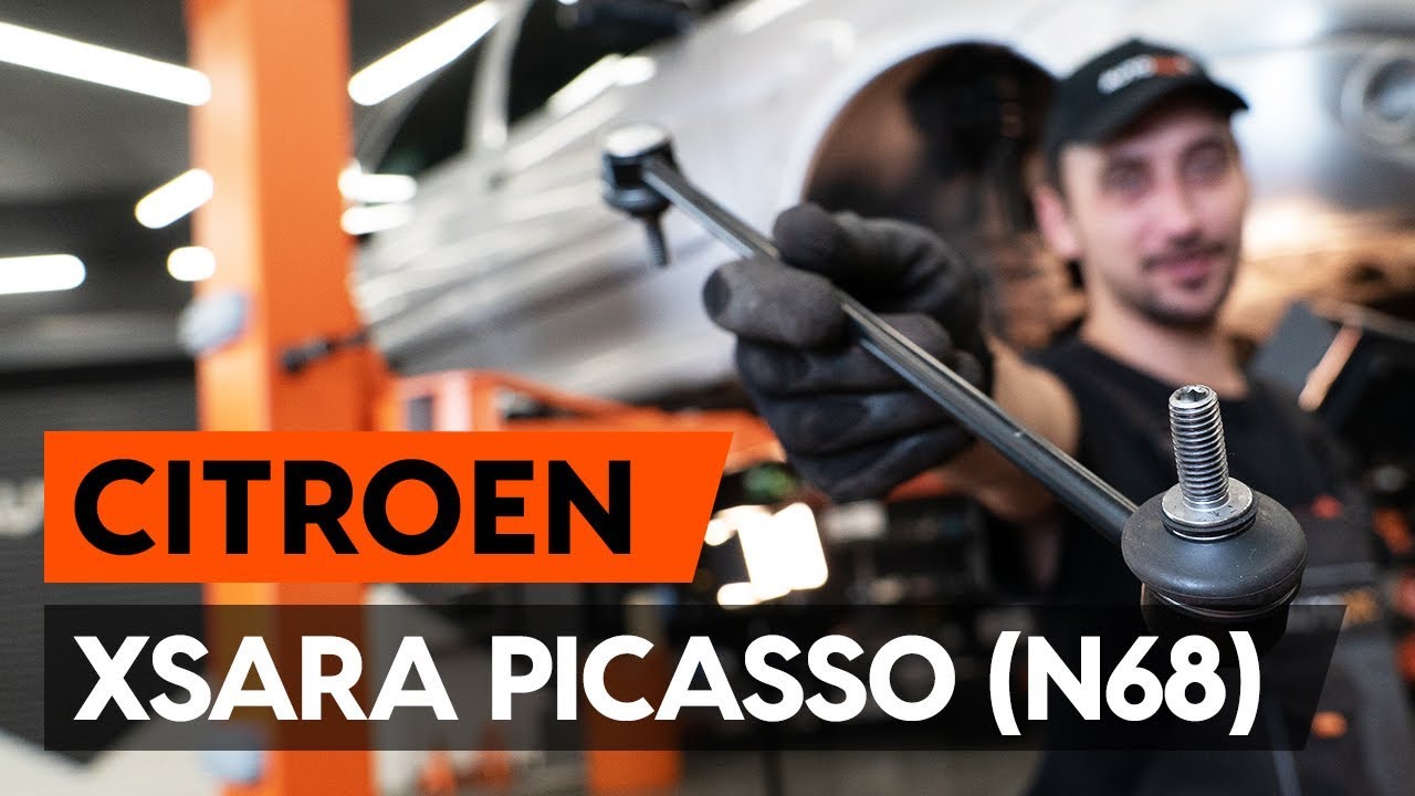 Kako zamenjati sprednjih končnik stabilizatorja na CITROEN XSARA PICASSO (N68) [VODIČ AUTODOC]