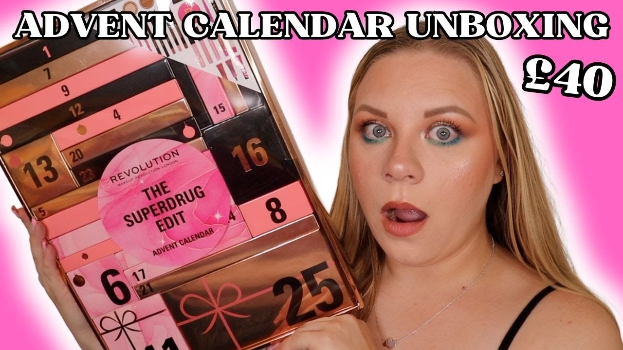 REVOLUTION ADVENT CALENDAR 2023 UNBOXING | THE SUPERDRUG EDIT | makeupwithalixkate