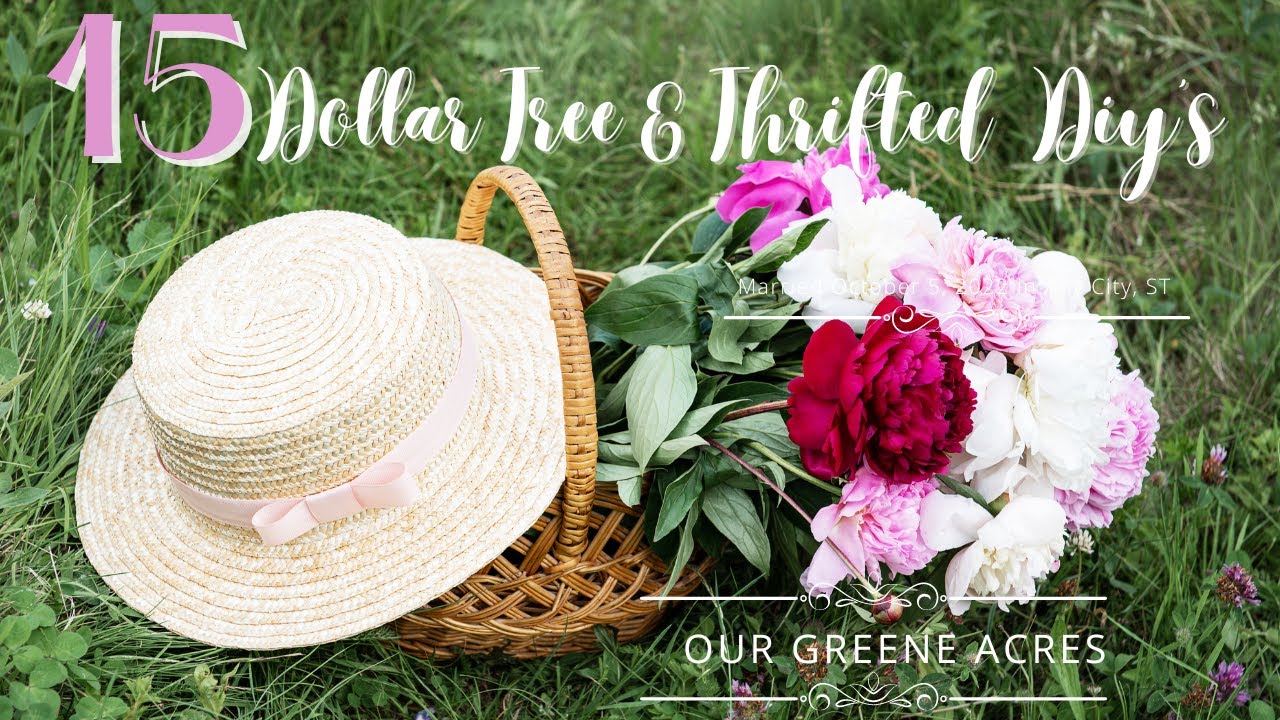 15 RUSTIC SHABBY FARMHOUSE DOLLAR TREE & THRIFTED DECOR ITEMS