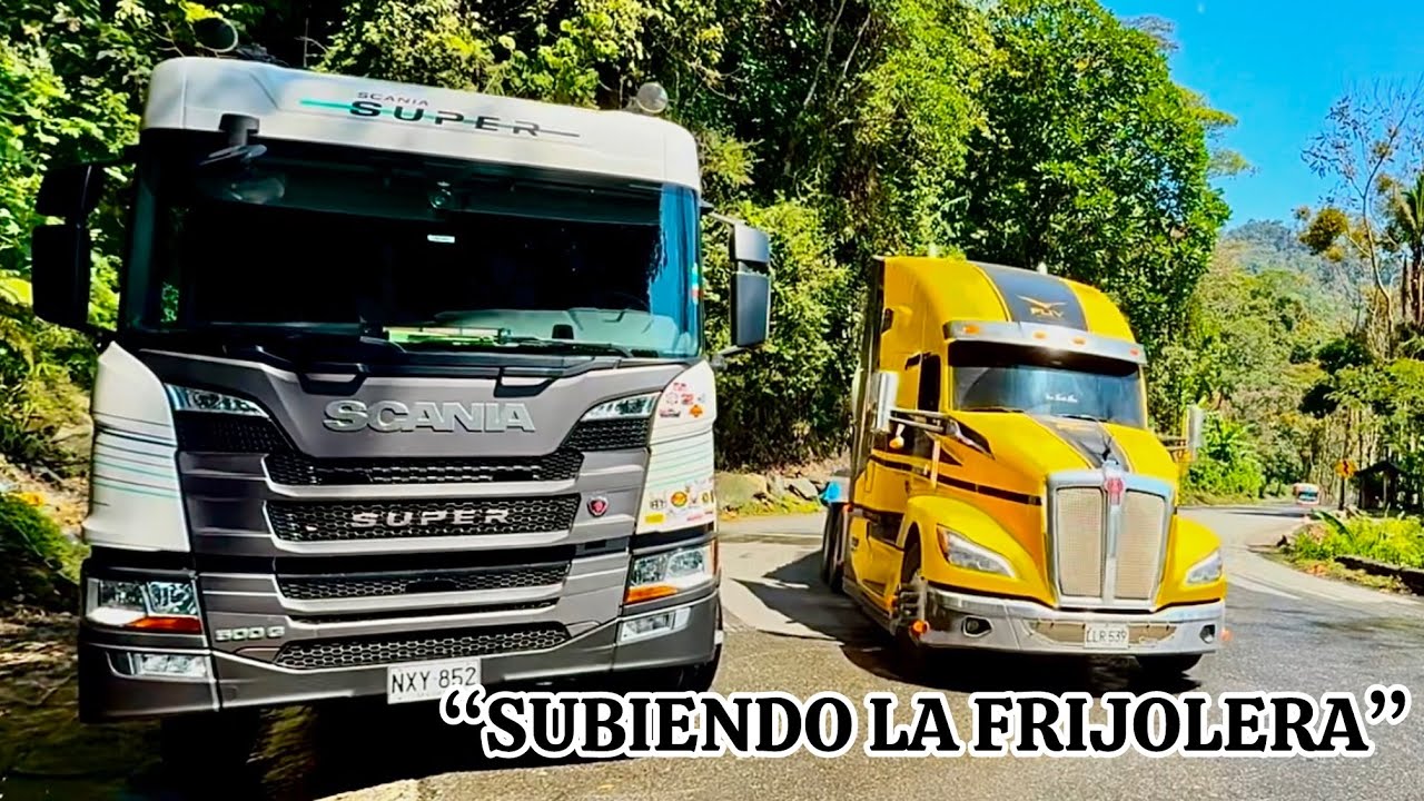 PRUEBO A SCANIA EN LA CARRETERA MÁS DIFÍCIL DE COLOMBIA LA FRIJOLERA 😳