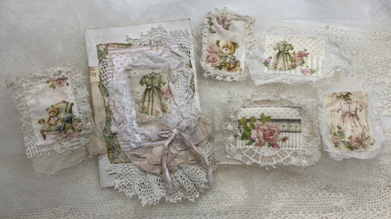 Embroidery Tutorial : The easiest way to create a rose with leaves.  Shabby chic embroidered cluster