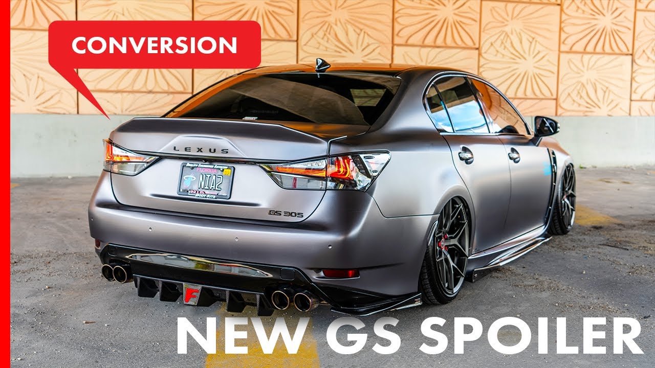 2012-2020 Lexus GS / GS-F Conversion | Rear Duckbill Spoiler