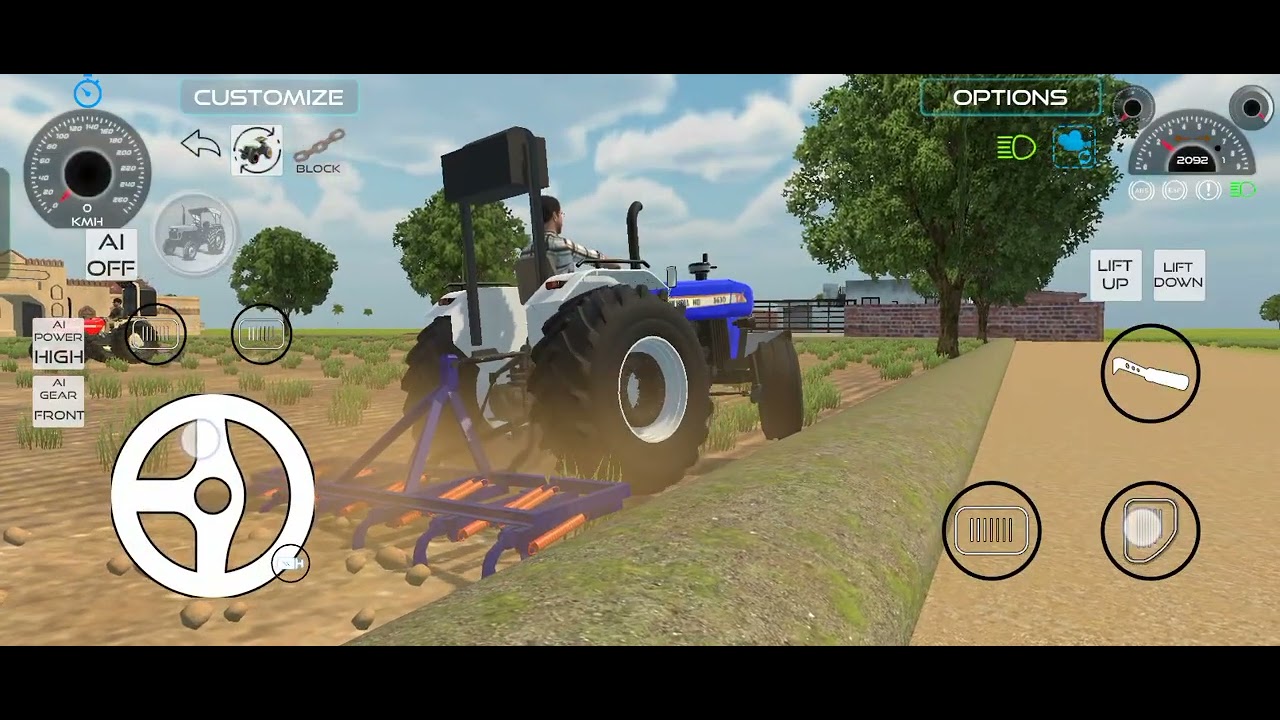 ત્રણ ટ્રેક્ટર એક સાથે ખેતરમાં TRACTOR LOVERS#viral #games #gaming #stunt#lifeisbutadream