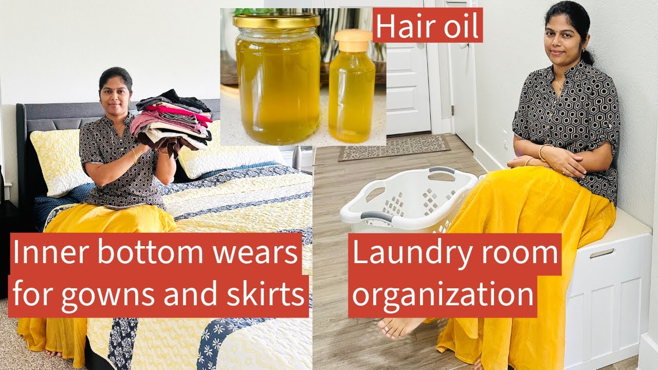 தமிழில்~ Laundry room organization || Try these bottom wears for comfort || Hair oil
