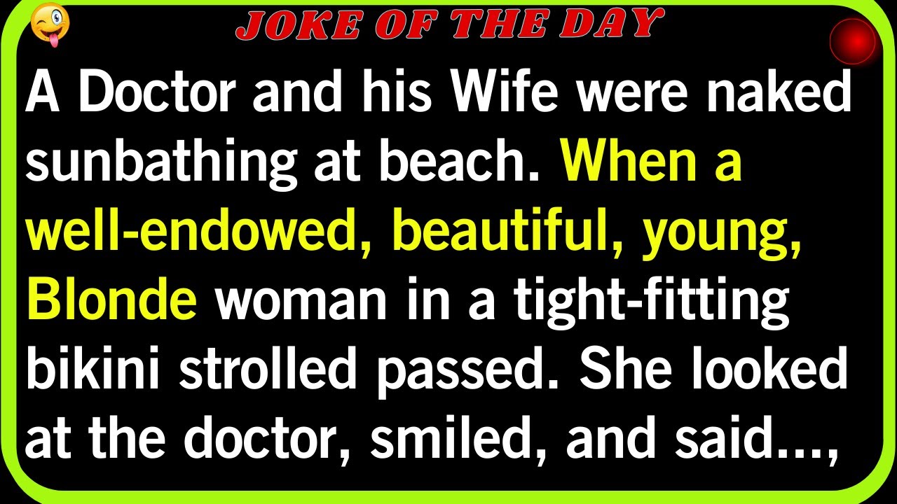 Funniest Beach Joke Eve..  Blonde in Bikini Meets Her Doctor 🤣 |#comedy