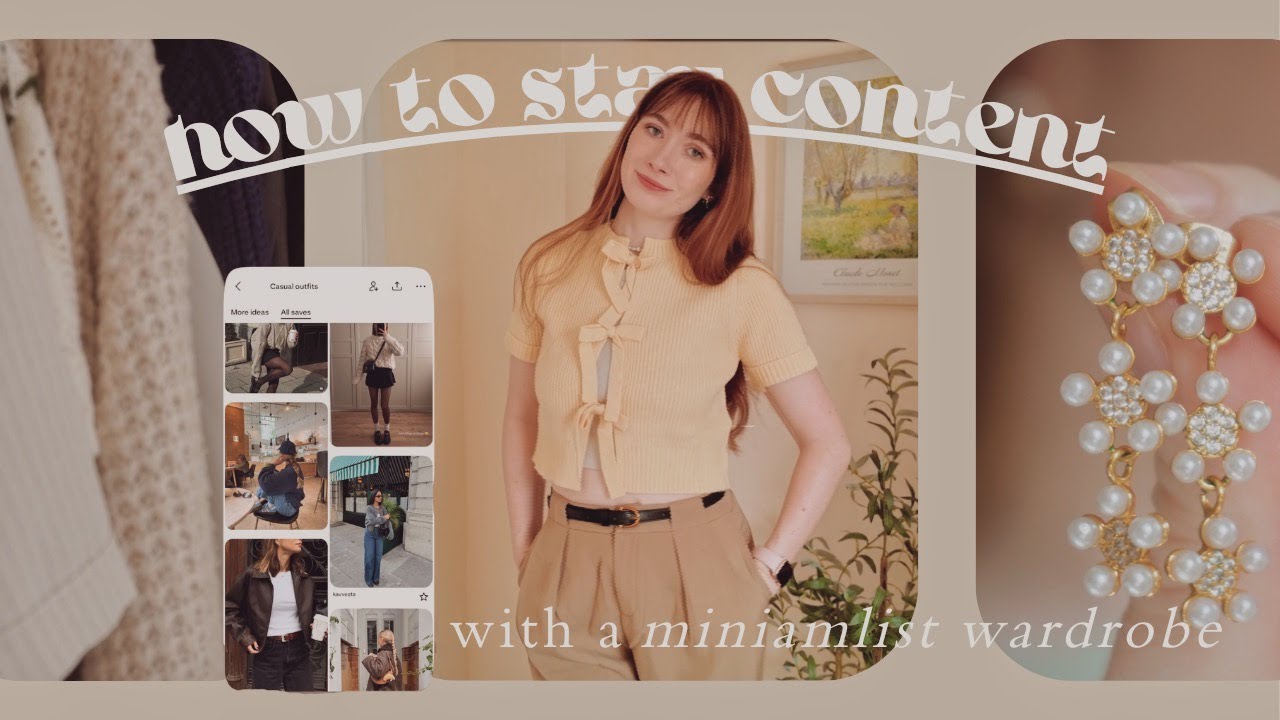 HOW I STAY CONTENT | with a minimalist wardrobe | 2025