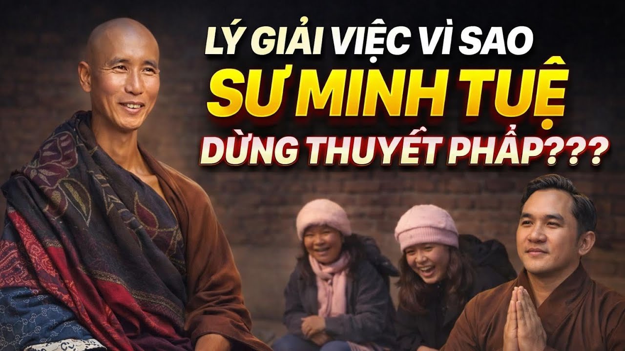 ￼ Lý giải vì sao sư Minh tuệ đang thuyết pháp mà dừng lại hộ pháp xương rồng chia sẻ ￼