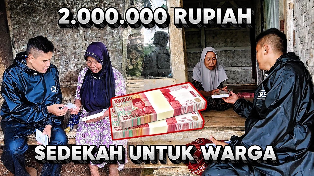 2.000.000 Rupiah Sedekah Untuk Di Bagikan Ke Warga, Dan Waqaf Al Qur'an 20 Pcs.