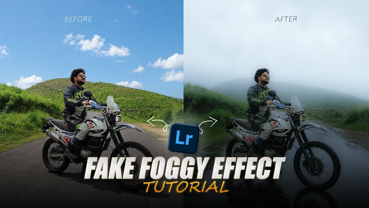 How to make cinematic foggy effect in Lightroom | moody photo editing Lightroom tutorial | Lightroom