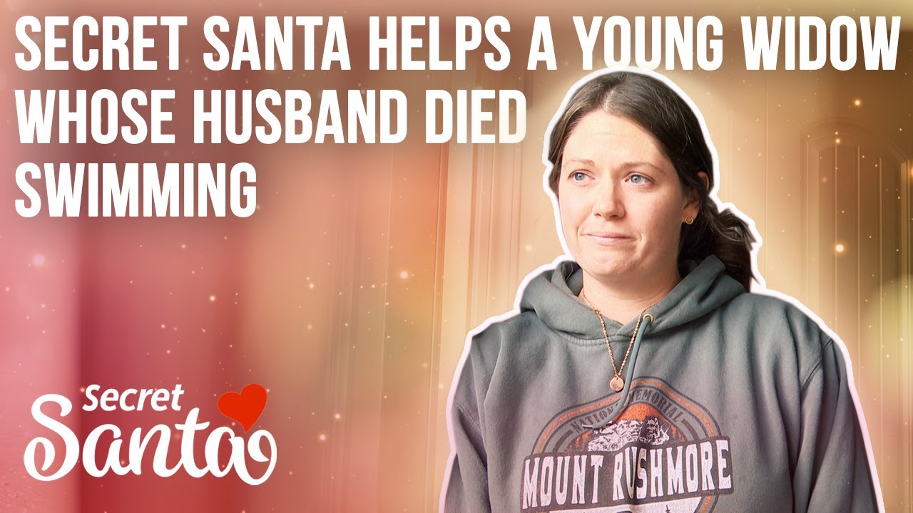 Secret Santa helps young widow whose husband died while swimming