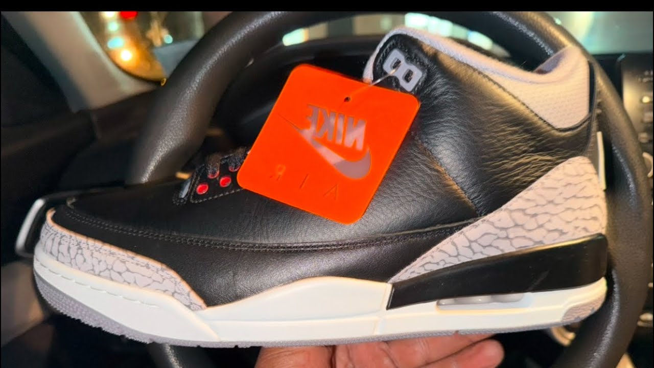 AIR JORDAN 3 BLACK CEMENT OG REVIEW IN HAND They 🔥