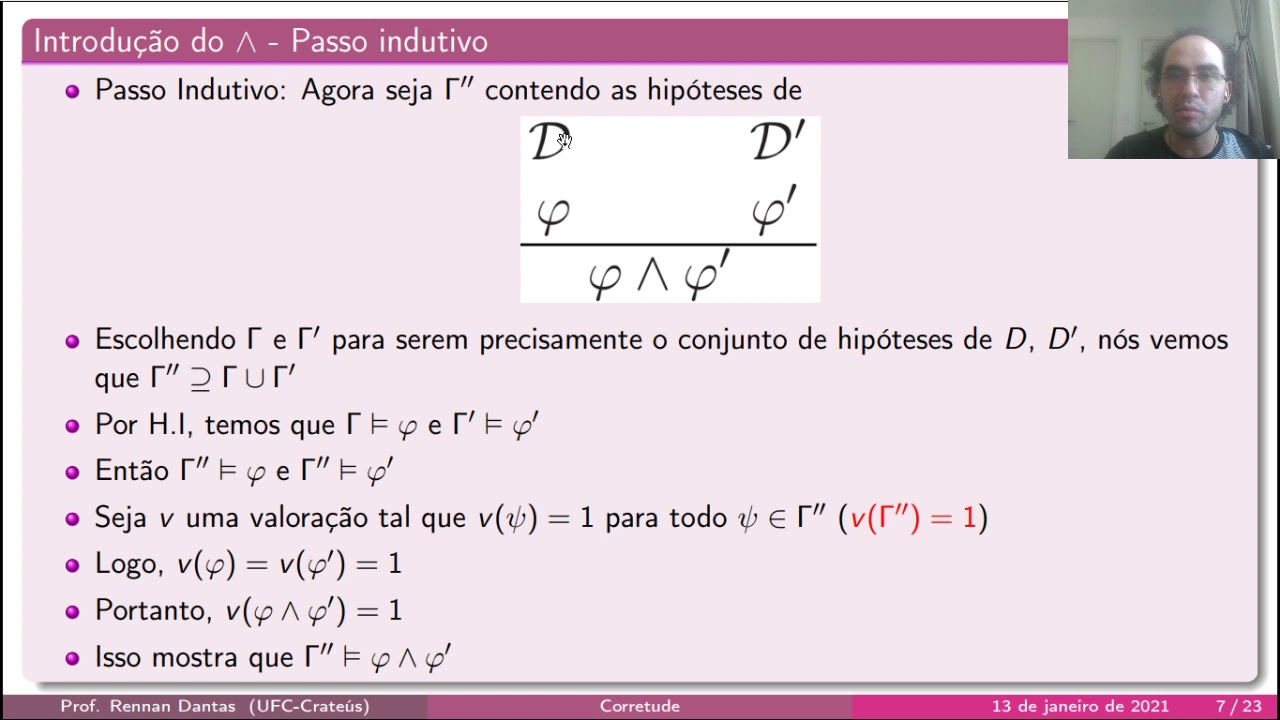 Aula 09 - Corretude dos Sistemas Dedutivos