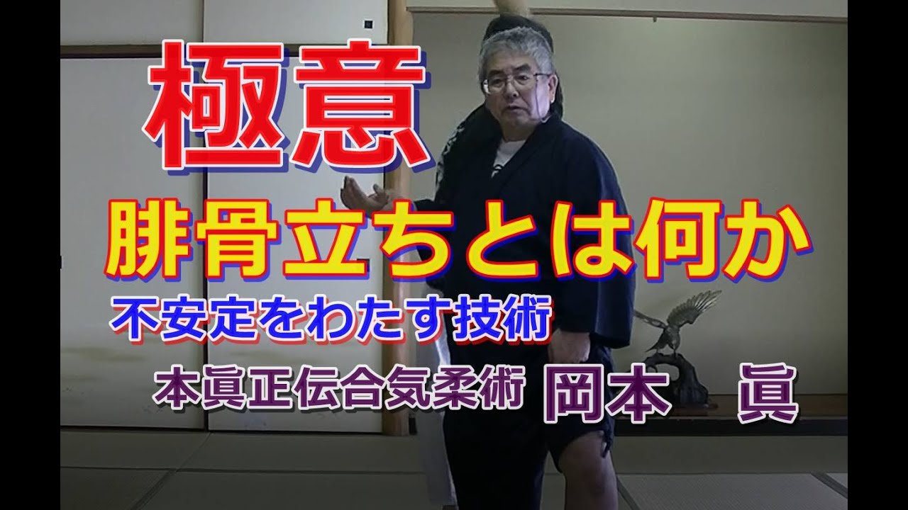 合気柔術チャンネル　技術・理合#030　腓骨立ちとは何か　　aiki   makoto  okamoto