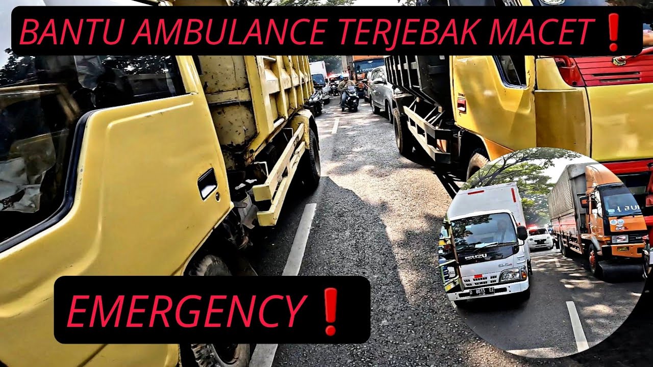 Pasien EMERGENCY❗Bantu ambulance yang terjebak macet, menuju rumah sakit Sartika Asih Bhayangkara .