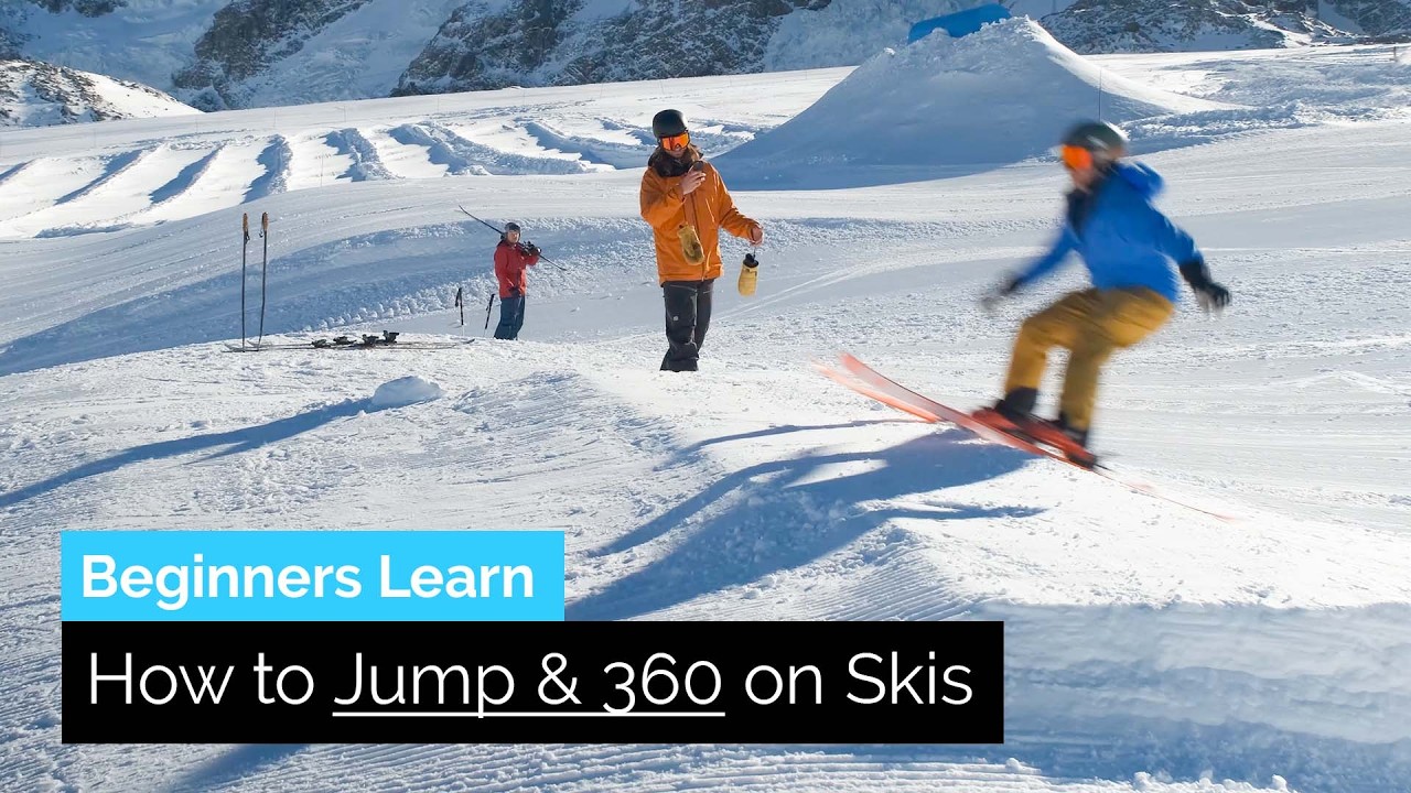Beginners Learn How to Jump & 360 on Skis