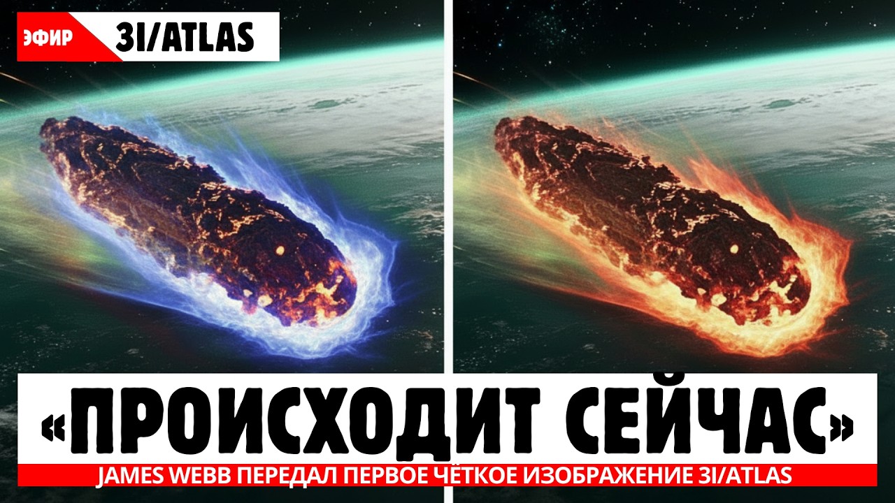 1 МИНУТА НАЗАД: James Webb передал первое чёткое изображение 3I/ATLAS