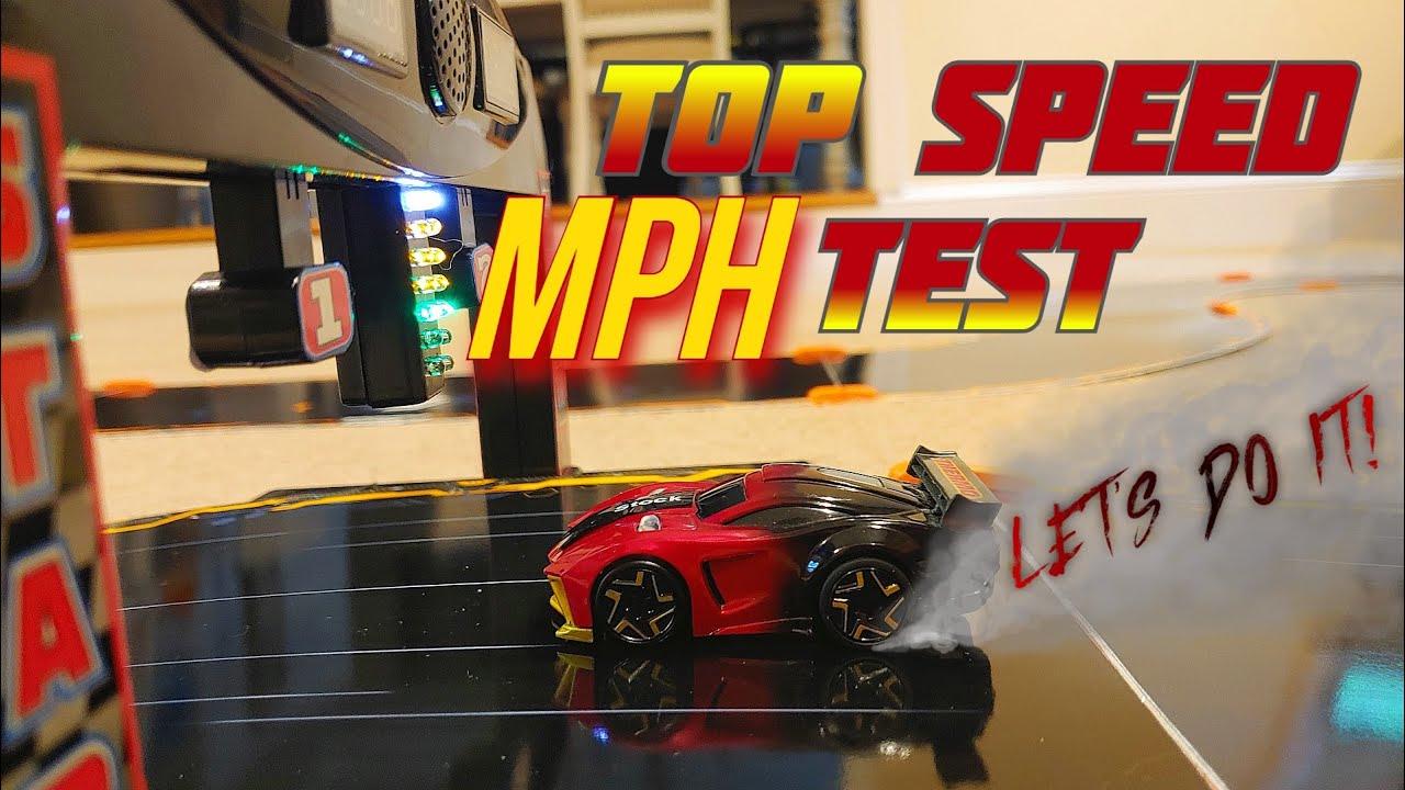 Anki Overdrive Fastest Car, THERMO. Drag Strip Top Speed MPH Test with FPV.  Part-1