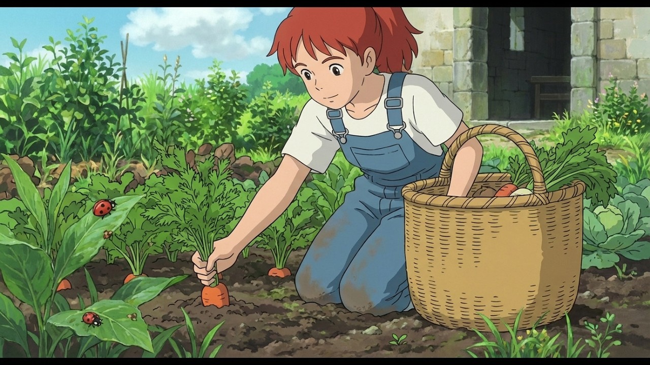 Serene Farmer Girl & Grandmother Days  (優しい農家の少女とおばあちゃんの日) | Lofi & Ghibli ASMR Piano