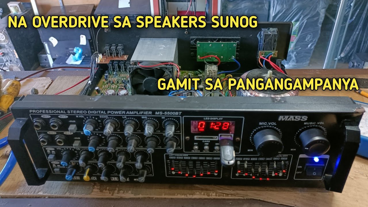 Nasubrahan sa pag gamit kaya nasunog mga parts ng amplifier nato