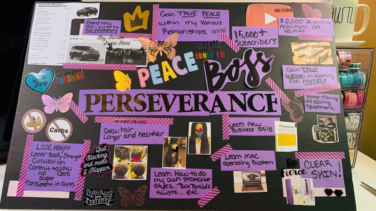 HOW I MADE MY 2020 VISION BOARD! | MANIFESTING THE ENTIRE YEAR!
