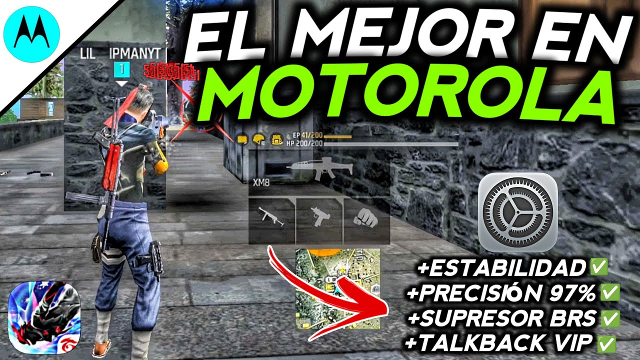 LA MEJOR CONFIGURACION para SER ACUSADO en MOTOROLA 🥷- SENSIBILIDAD + SUPRESOR  FREE FIRE 2025