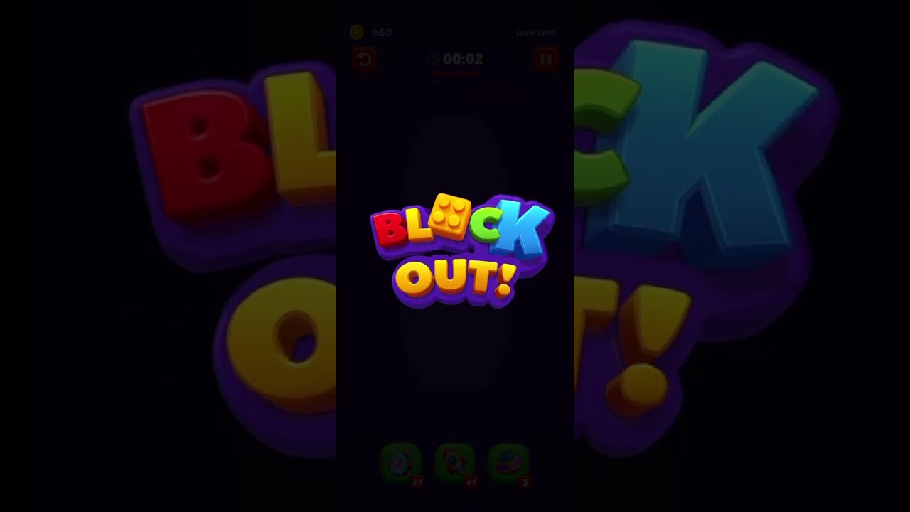 Block Out! Level 1009 Solution Walkthrough