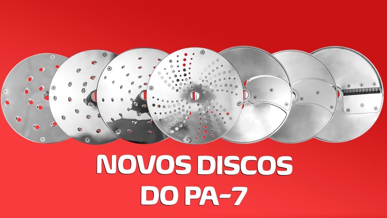 PA-7: Conheça os novos 7 incríveis discos do processador de alimentos SKYMSEN.