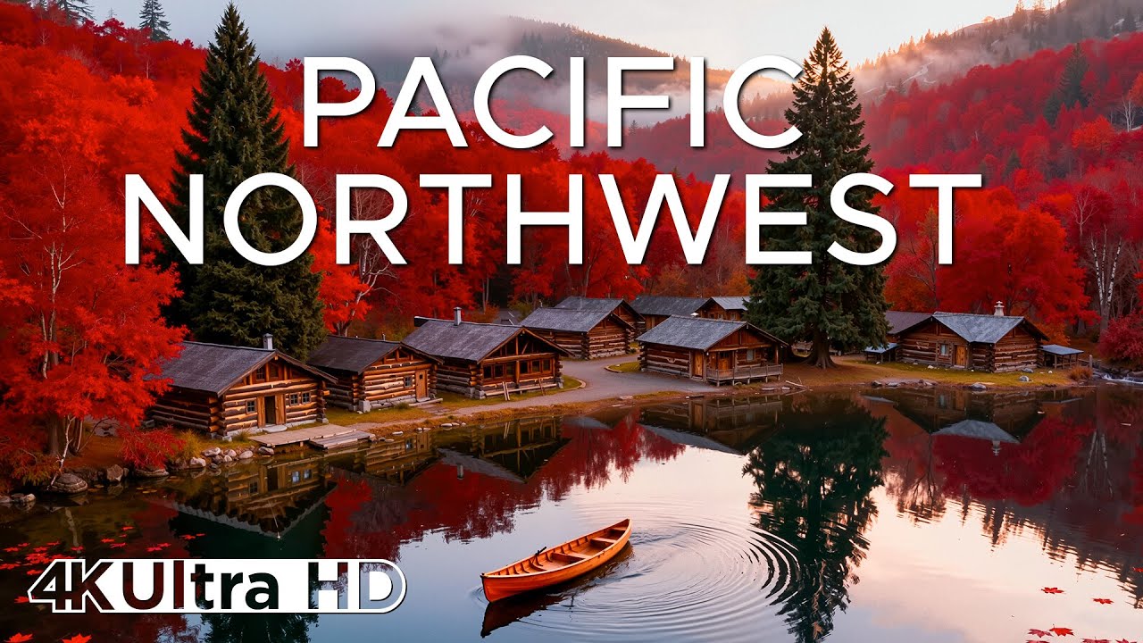 Beautiful Autumn in the Pacific Northwest 4K 🍂 | Rainforests, Rivers & Fall Colors