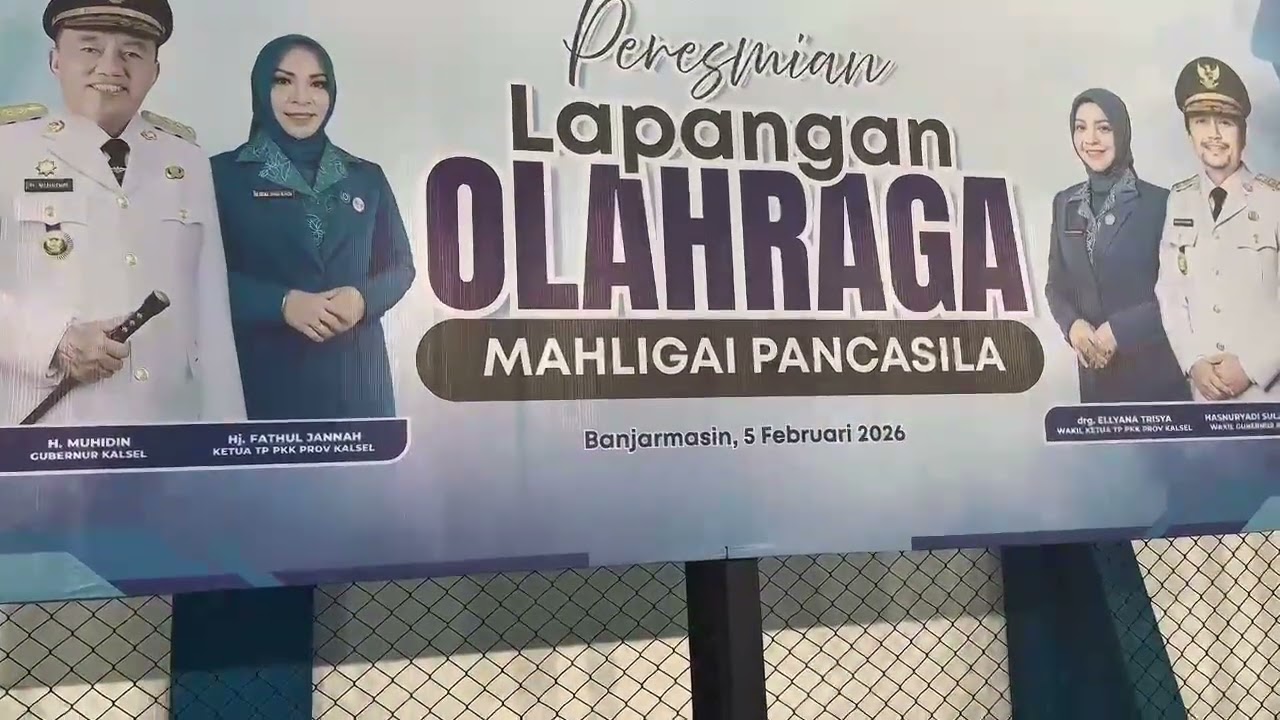 Peresmian Lapangan Olahraga Mahligai Pancasila 