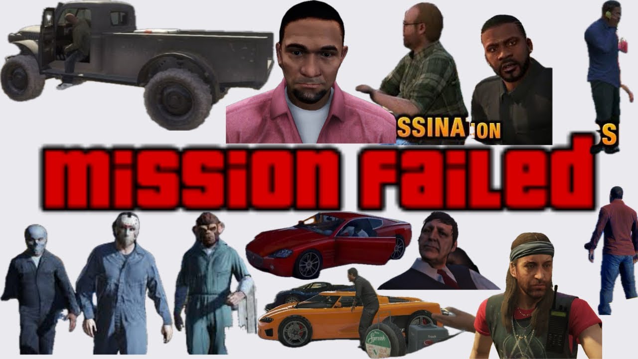 GTA V Mission Failed Compilation - Forgotten part 4