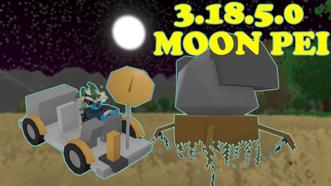 Unturned - 3.18.5.0 - PEI is now on the moon, moon buggy, working radio