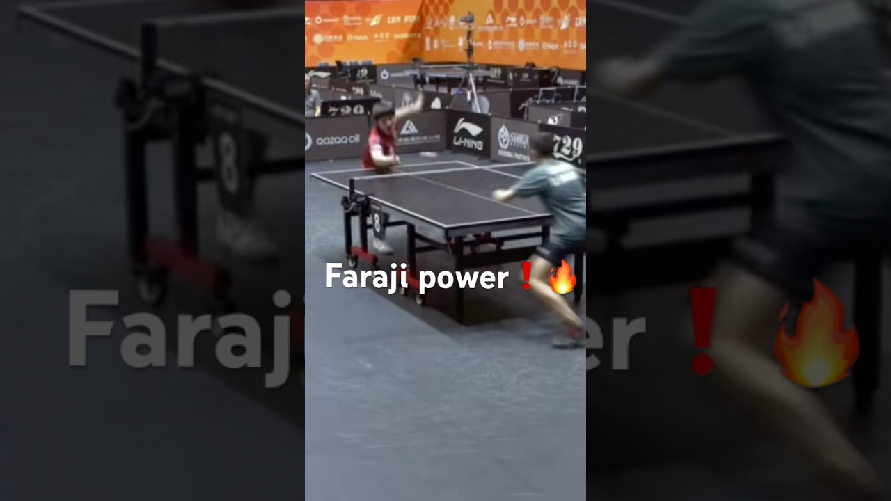 Faraji insane power❗️🔥#tabletennis #incrediblerally #fyp #faraji #power