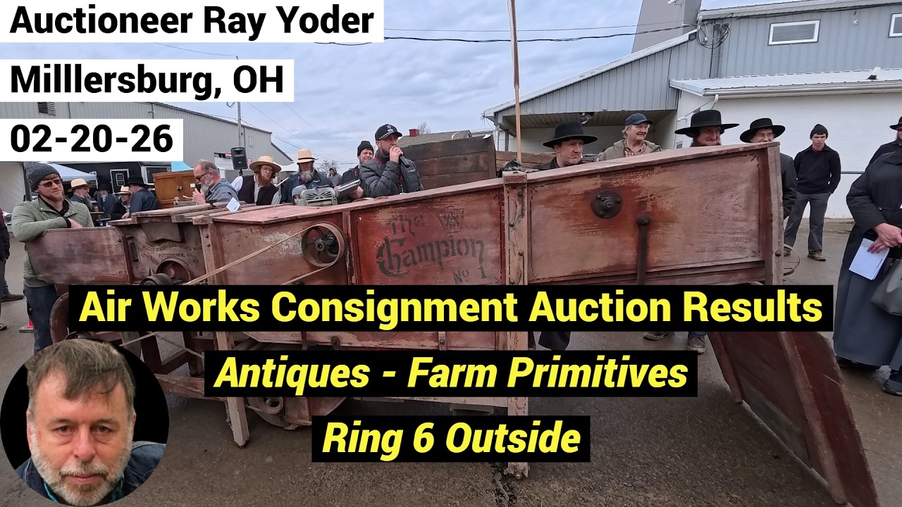 Auction Results - Air Works Consignment Auction Ring 6 - Antiques & Farm Primitives - 02-19-26